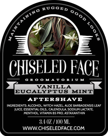 Vanilla Eucalyptus & Mint - Aftershave Splash - Chiseled Face